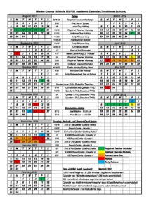 2021 2022 BCS Traditional Schools Calendar pdf