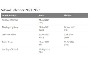 Union School District Calendar 2021 pdf
